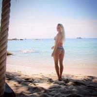 Anna Nyström in a bikini