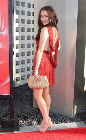 Camilla Luddington attends True Blood Season 5 premiere in Los Angeles on May 30, 2012