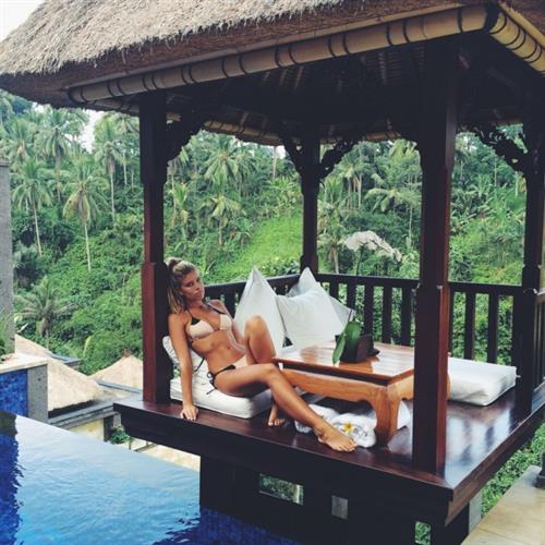 Natasha Oakley in a bikini