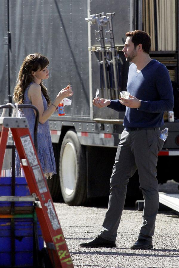 Alexis Bledel on the set of 'Remember Sunday' in New Orleans January 25, 2013