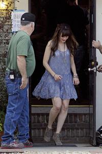 Alexis Bledel on the set of 'Remember Sunday' in New Orleans January 25, 2013