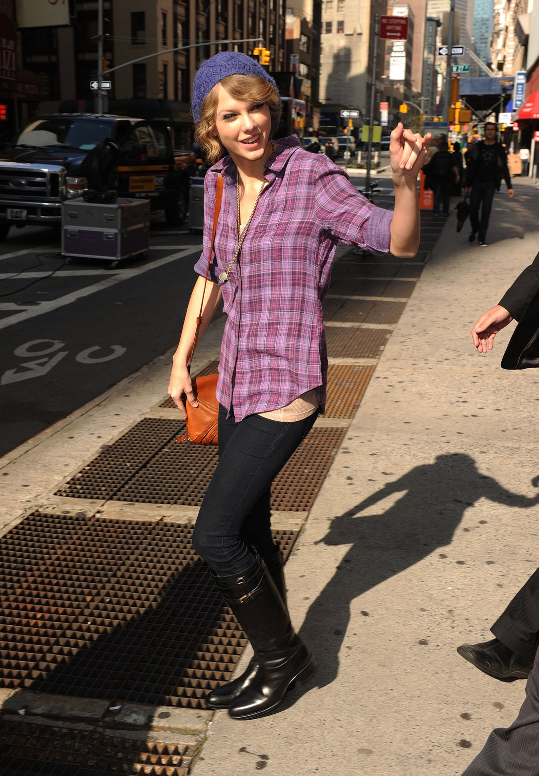 Taylor Swift arriving David Letterman Show October 26, 2010 
