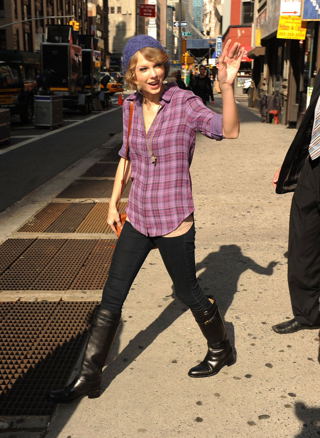 Taylor Swift arriving David Letterman Show October 26, 2010 
