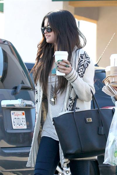 Selena Gomez in Burbank January 16, 2013 