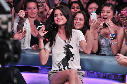 Selena Gomez visits New Music Live, August 24, 2011 