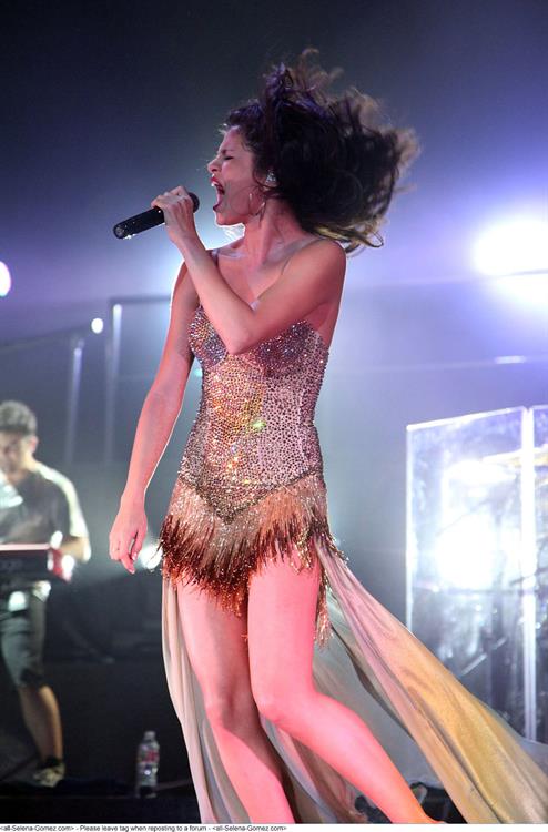Selena Gomez performing at the 1st Bank Center Denver, September 4, 2011 