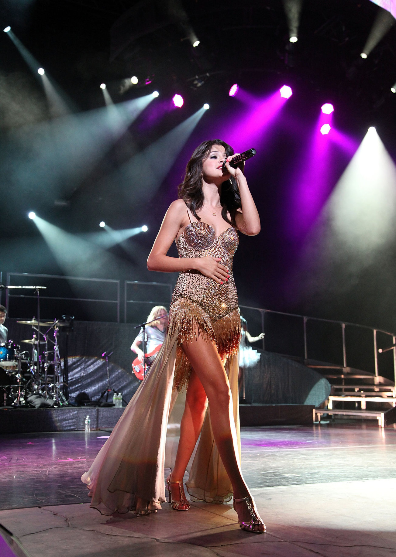 Selena Gomez performing at Bethel Woods Art Center in New York August 05, 2011 