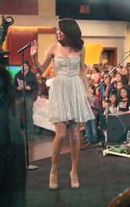 Selena Gomez on the Good Morning America show in New York City, February 11, 2010