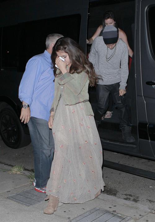 Selena Gomez arriving to a show in West Hollywood, California - August 25, 2012
