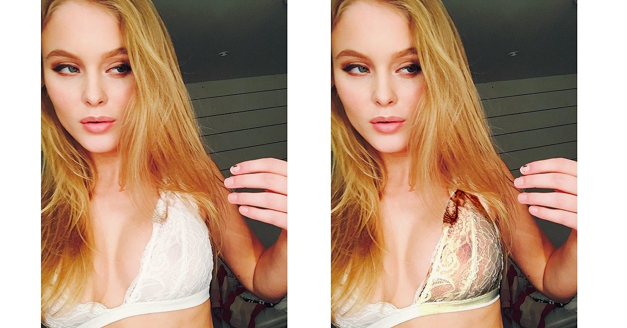 Zara Larsson in lingerie