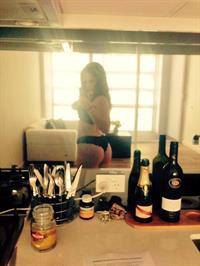 Alexis Young in lingerie taking a selfie and - ass