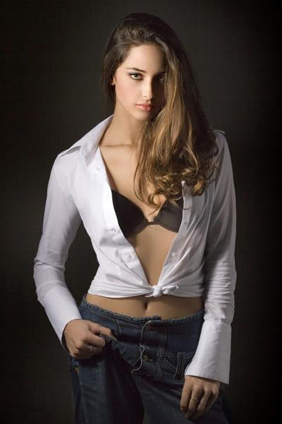 Clizia Fornasier in lingerie