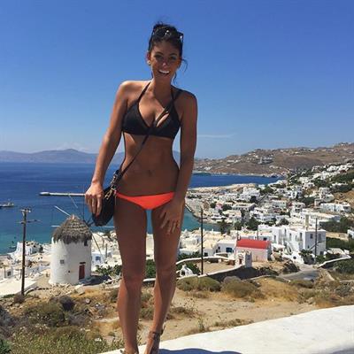 Christy May in a bikini