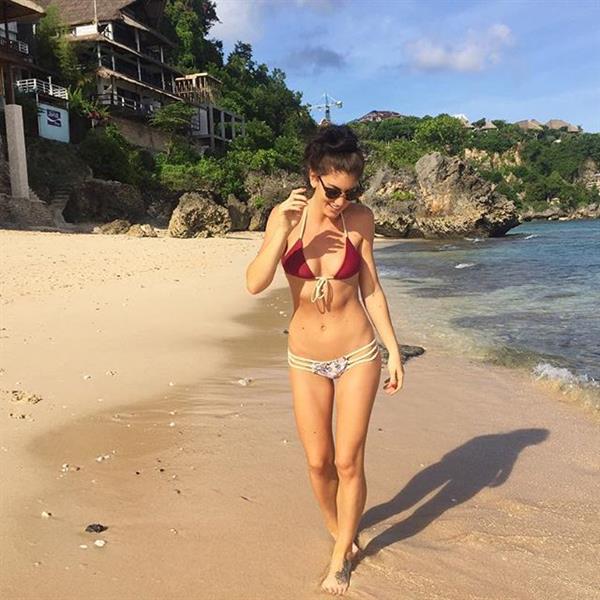 Christy May in a bikini