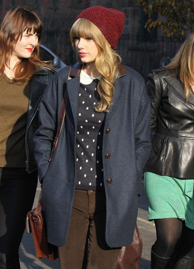Taylor Swift leaving her hotel in New York City April 12, 2012