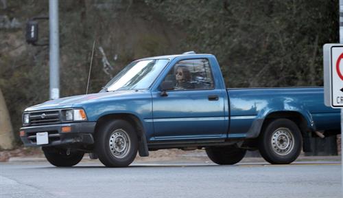 Kristen Stewart driving in Los Angeles - October 30, 2013  