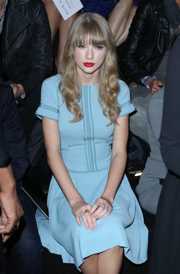 Taylor Swift at Elie Saab Spring Summer 2012/13 fashion show in Paris 10/3/12 