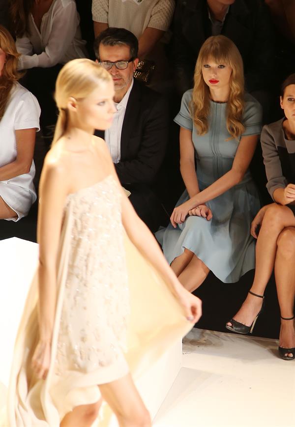 Taylor Swift at the Elie Saab Spring Summer 2012/13 fashion show in Paris 10/3/12 