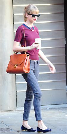 Taylor Swift out and about in London October 4, 2012