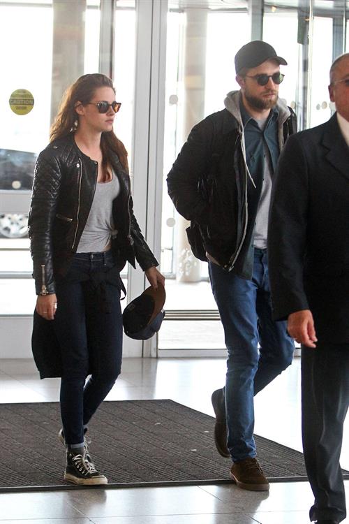 Kristen Stewart - Arrives at John F. Kennedy International Airport in New York City (8/5/2013) 