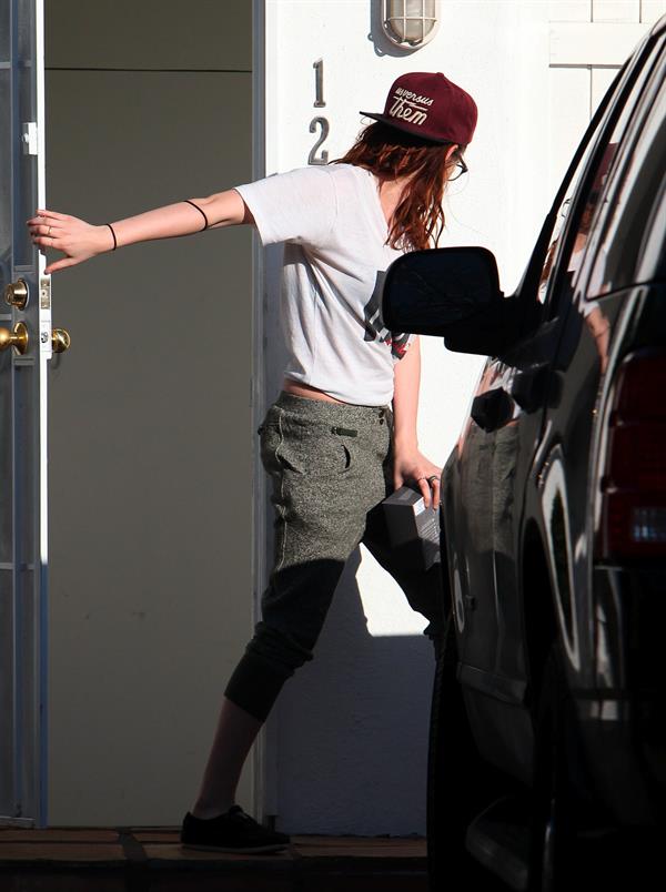 Kristen Stewart outside her home in LA 2/26/13 