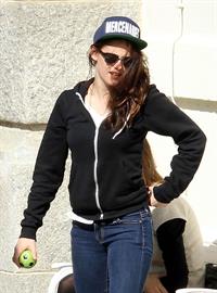Kristen Stewart playing with a ball on the set of  Sils Maria  in Switzerland September 20, 2013  