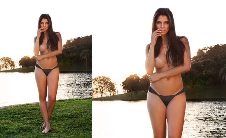 Aline Franzoi in a bikini