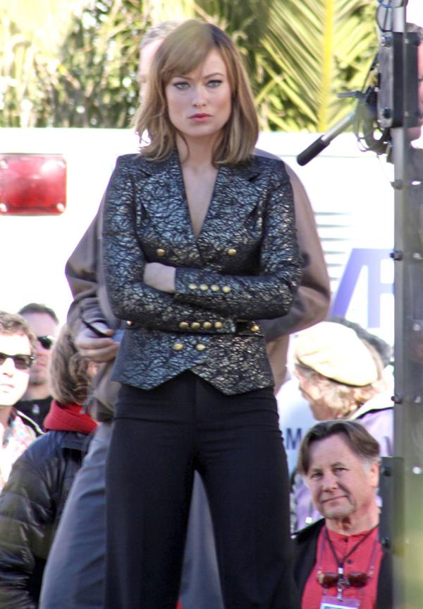 Olivia Wilde on the set of Burt Wonderstone in Las Vegas October 1, 2012
