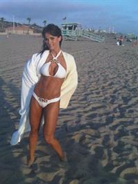 Karen McDougal in a bikini
