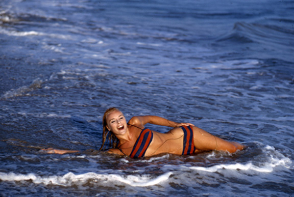 Elke Sommer in a bikini