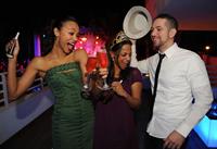 Zoe Saldana Hosts a New Year's Eve bash at James Royal Palm Hotel in Miami Beach December 31-2012 