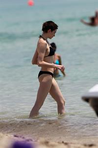 Anne Hathaway on a Beach in Miami 11 05 12 