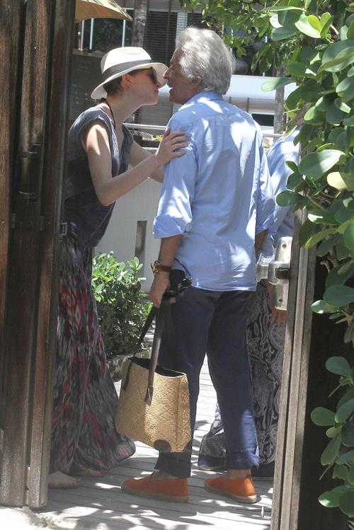 Anne Hathaway on a Beach in Miami 11 05 12 