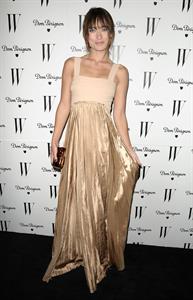 Olivia Wilde W Magazine Golden Globe party at Chateau Marmont on January 14, 2011