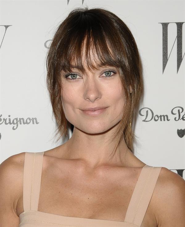 Olivia Wilde W Magazine Golden Globe party at Chateau Marmont on January 14, 2011