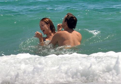 Olivia Wilde in a Bikini on the beach in Wilmington,North Carolina 8/22/12 