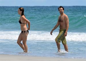 Olivia Wilde in a Bikini on the beach in Wilmington,North Carolina 8/22/12 