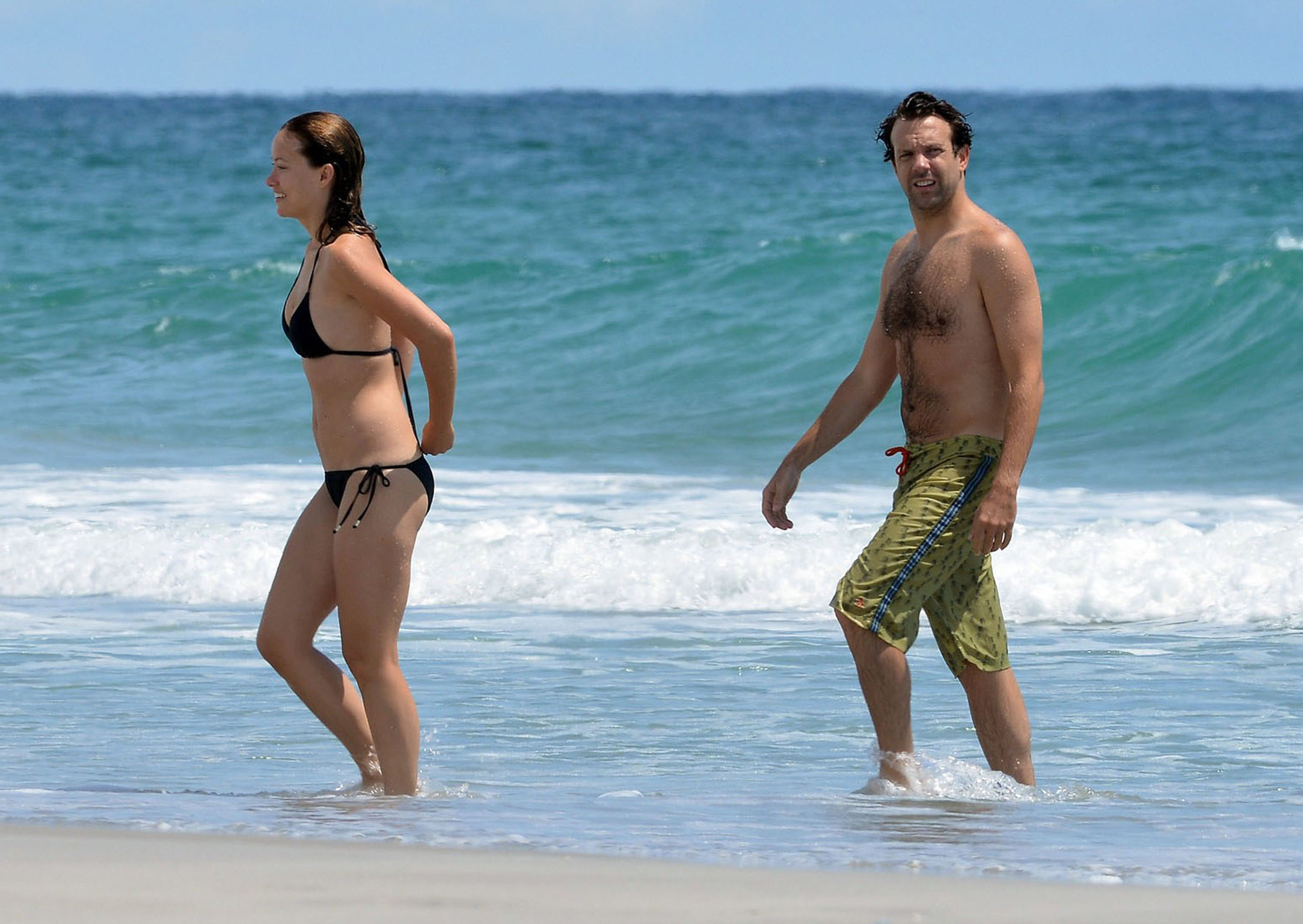 Olivia Wilde in a Bikini on the beach in Wilmington,North Carolina 8/22/12 