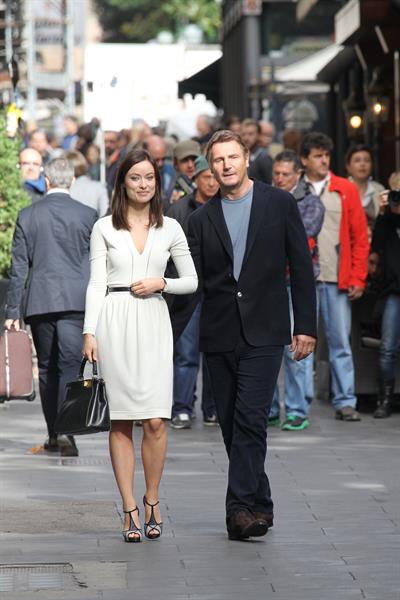 Olivia Wilde Filming  Third Person  in Rome (10/17/12) 
