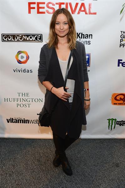 Olivia Wilde The Global Citizen Festival in Central Park to End extreme poverty on September 29, 2012 
