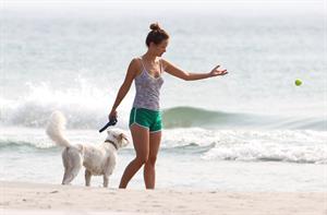 Olivia Wilde - on the beach in Wilmington,North Carolina - August 18 2012