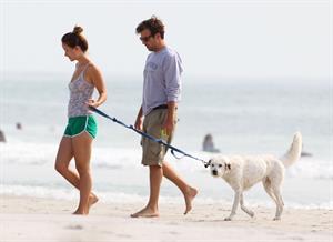 Olivia Wilde - on the beach in Wilmington,North Carolina - August 18 2012