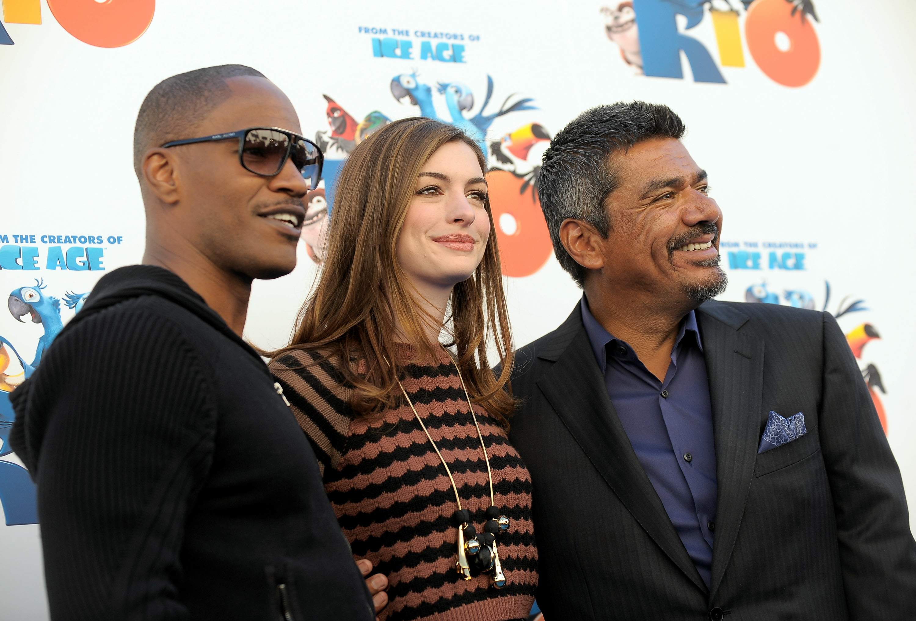 Anne Hathaway 20th Century Fox press day for Rio at Zanuck Theater January 28, 2011 
