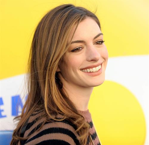 Anne Hathaway 20th Century Fox press day for Rio at Zanuck Theater January 28, 2011 