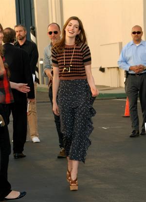 Anne Hathaway 20th Century Fox press day for Rio at Zanuck Theater January 28, 2011 