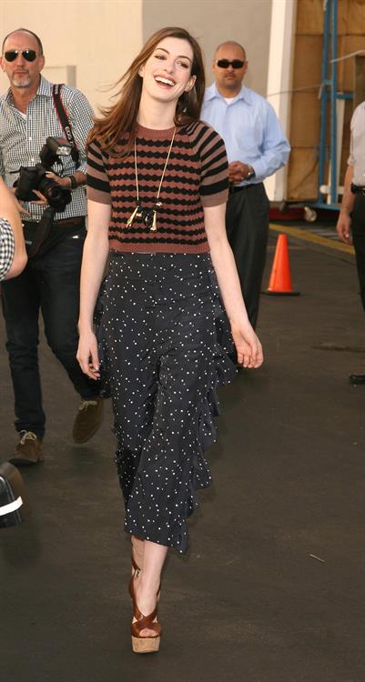 Anne Hathaway 20th Century Fox press day for Rio at Zanuck Theater January 28, 2011 