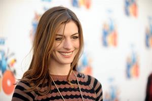 Anne Hathaway 20th Century Fox press day for Rio at Zanuck Theater January 28, 2011 