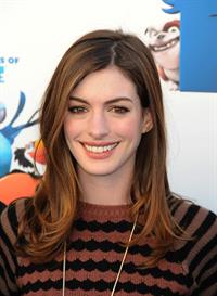Anne Hathaway 20th Century Fox press day for Rio at Zanuck Theater January 28, 2011 