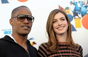 Anne Hathaway 20th Century Fox press day for Rio at Zanuck Theater January 28, 2011 