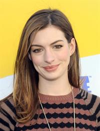 Anne Hathaway 20th Century Fox press day for Rio at Zanuck Theater January 28, 2011 